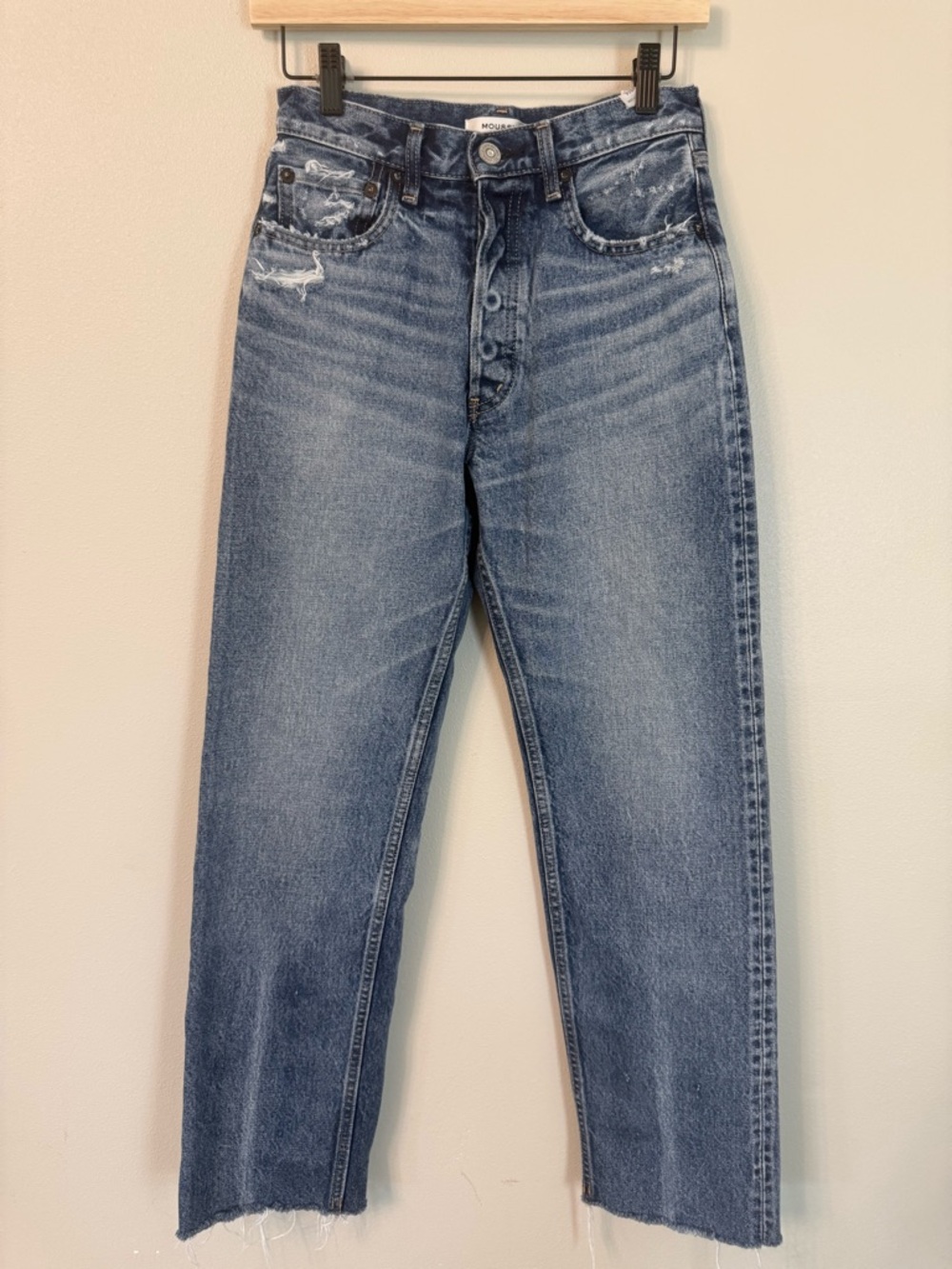 Moussy Vintage Allerton Wide Straight Jeans Size 26 High Rise - Picture 4 of 12